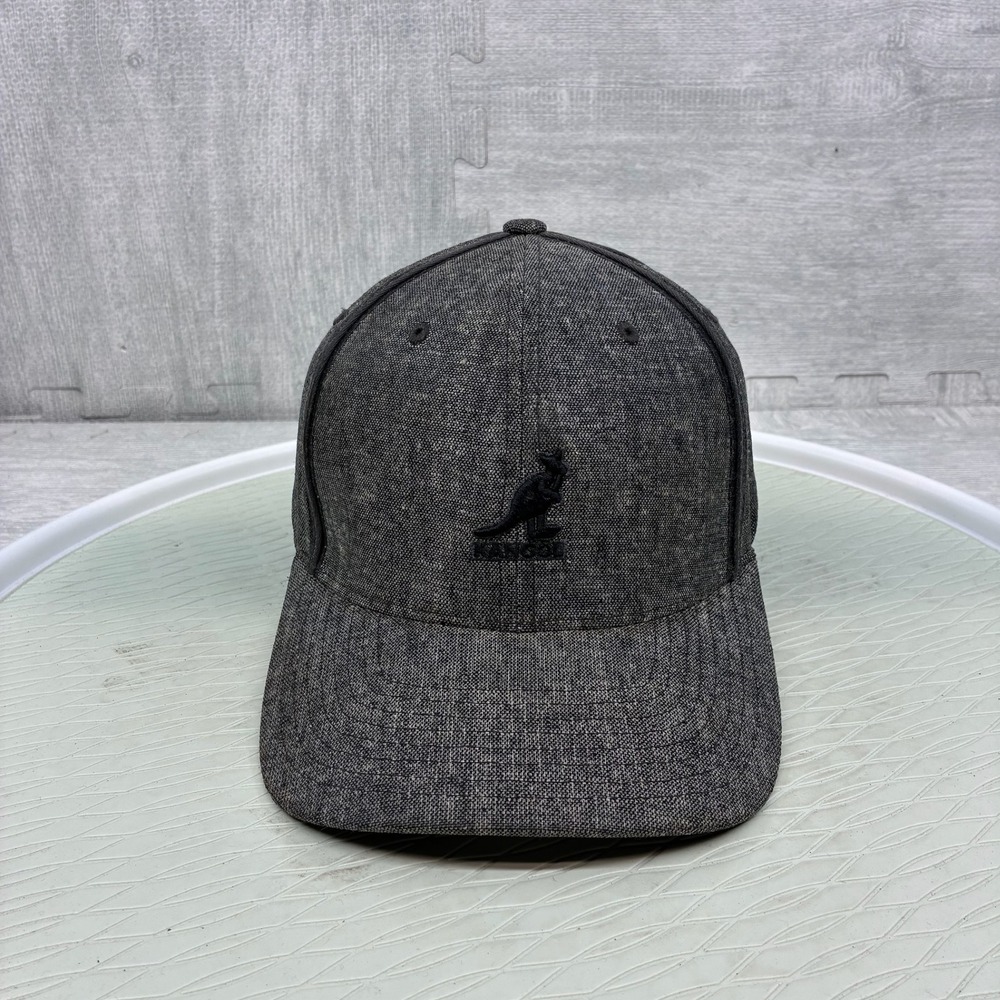 Kangol Baseball Cap Mens S/M Gray Textured Flexfit Stretch Hat